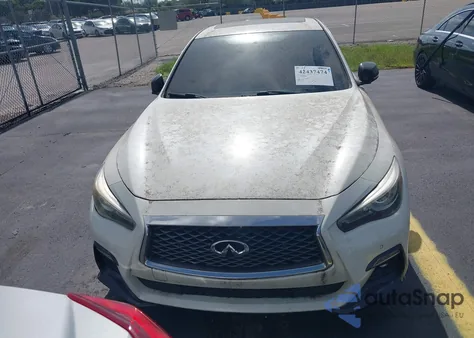 2019 Infiniti Q50 3.0T Red Sport 400 from USA, damaged, VIN JN1FV7AP4KM760365